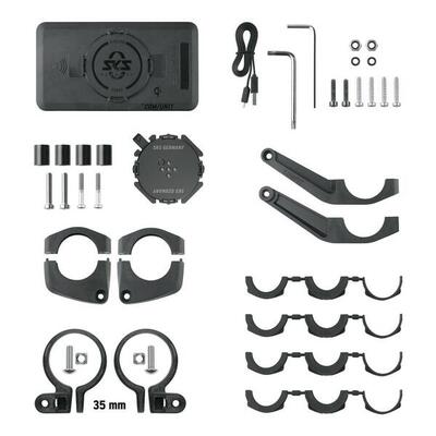 Fiets smartphone houder met powerbank sks compit