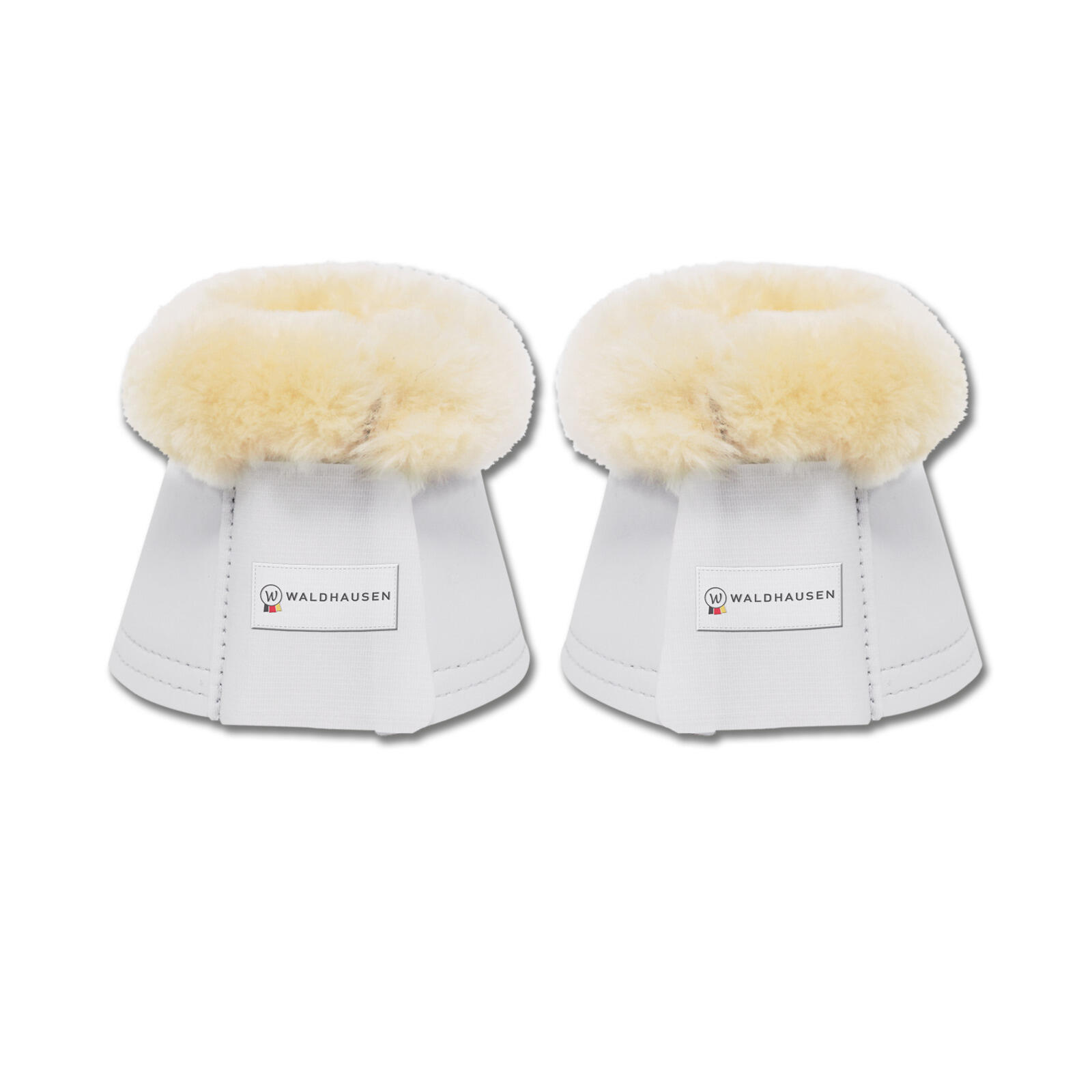Waldhausen - Cloches Pour Cheval En Peau D’agneau Waldhausen (x2) - Cloche A Sabot - Blanc - 42 M/l - Decathlon