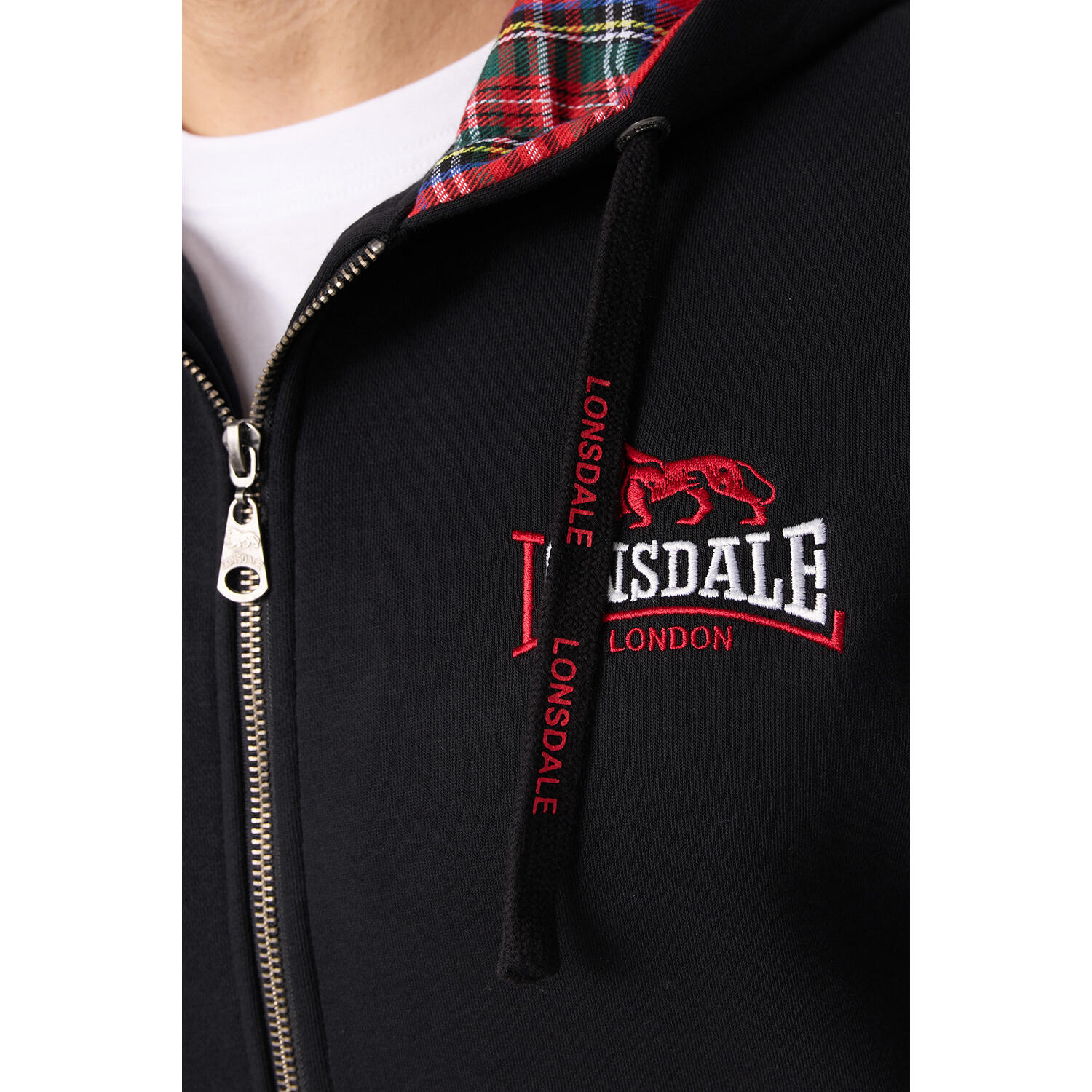 Sudadera con capucha y cremallera Lonsdale Lancaster 3/5