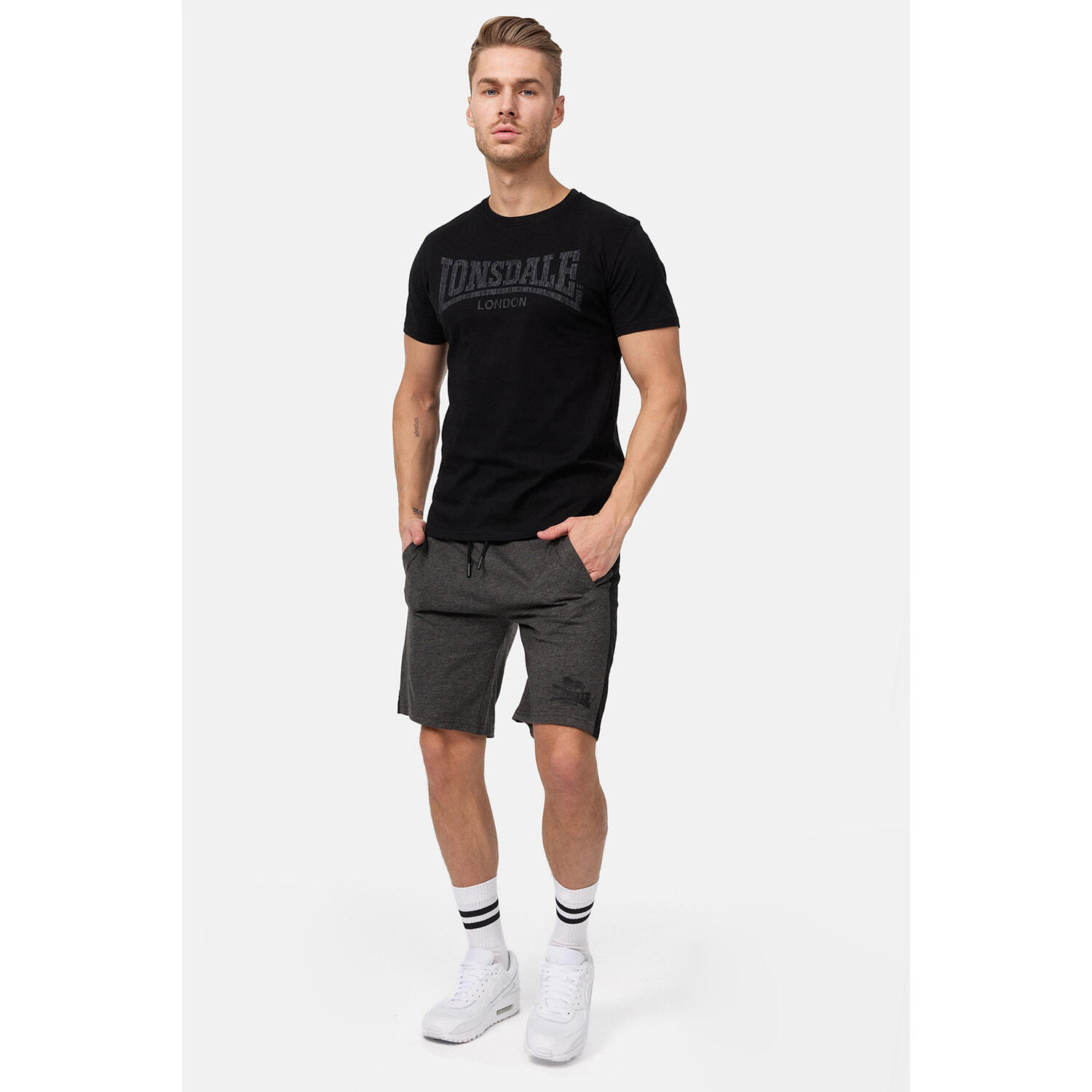 Lonsdale LOGO KAI - Camiseta Hombre Black - Private Sport Shop
