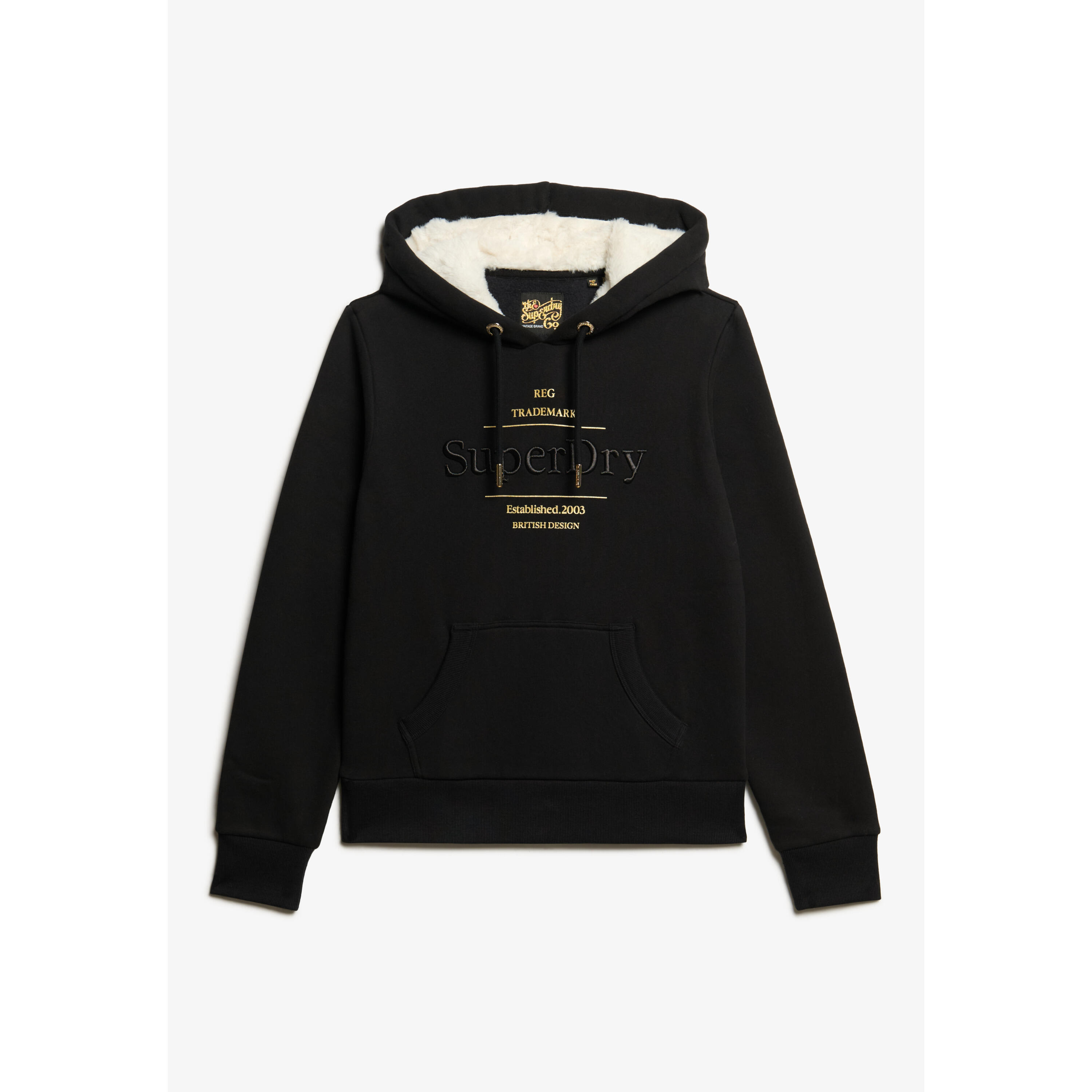 SUPERDRY Women's hooded sweatshirt Superdry Luxe Metallic Logo
