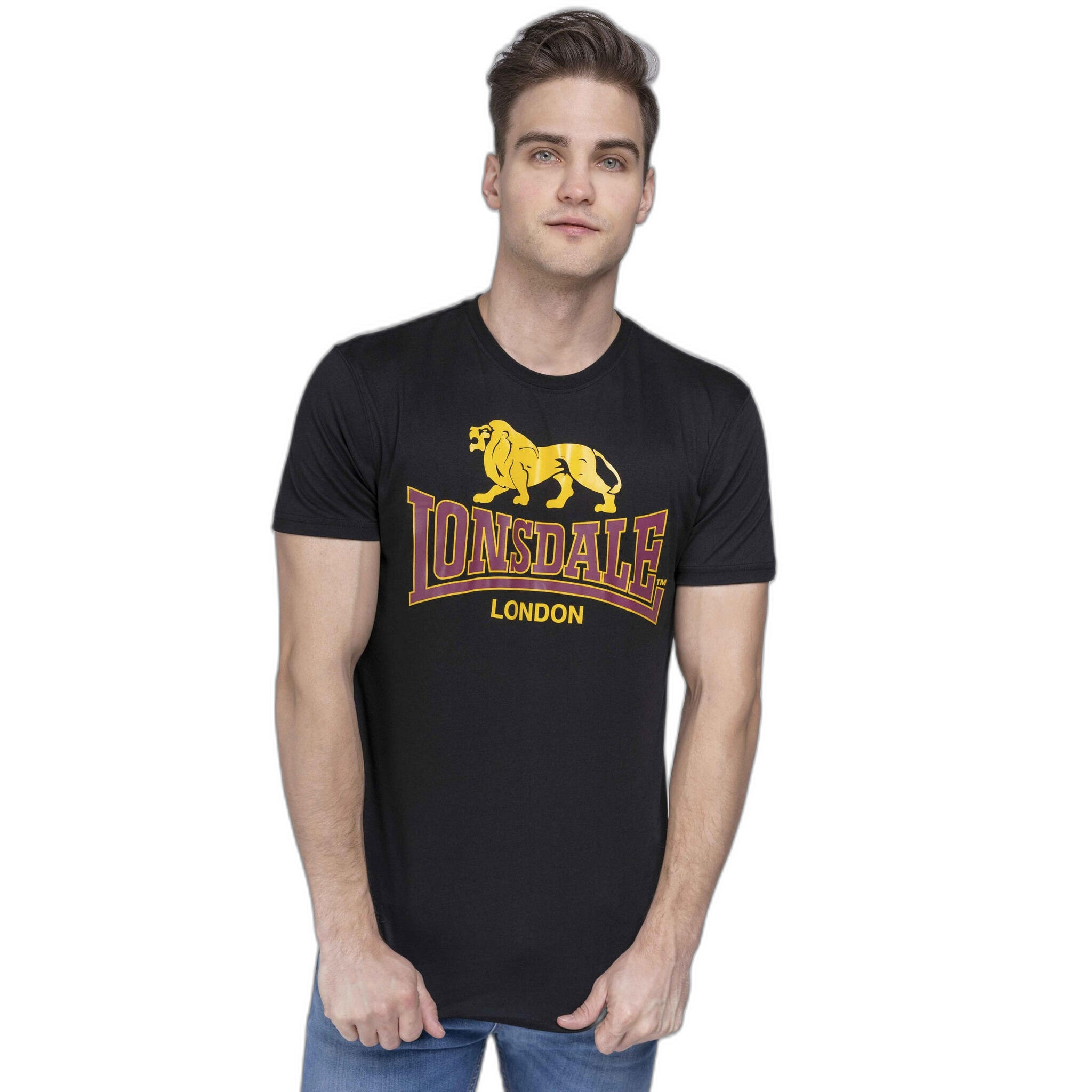 Lonsdale - T-shirt Lonsdale Taverham - T-shirt Manches Courtes - Noir - 52 2xl - Decathlon