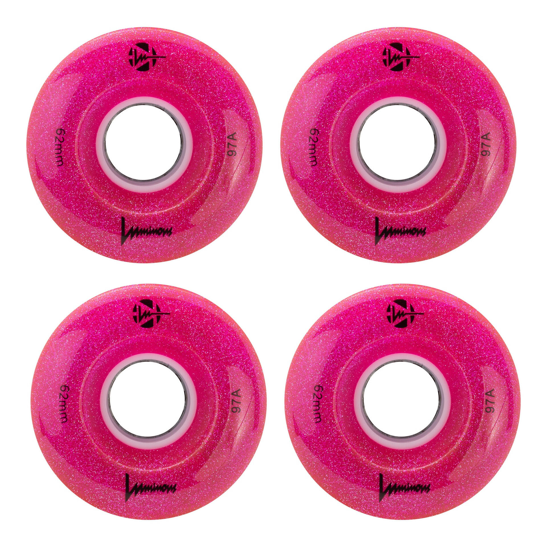 LUMINOUS Roue Quad 97A Rose Paillettes [x4] 2/3