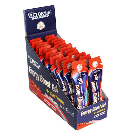 Gels énergétiques - Energy Boost Gel + Caffeine - Rouge Énergie