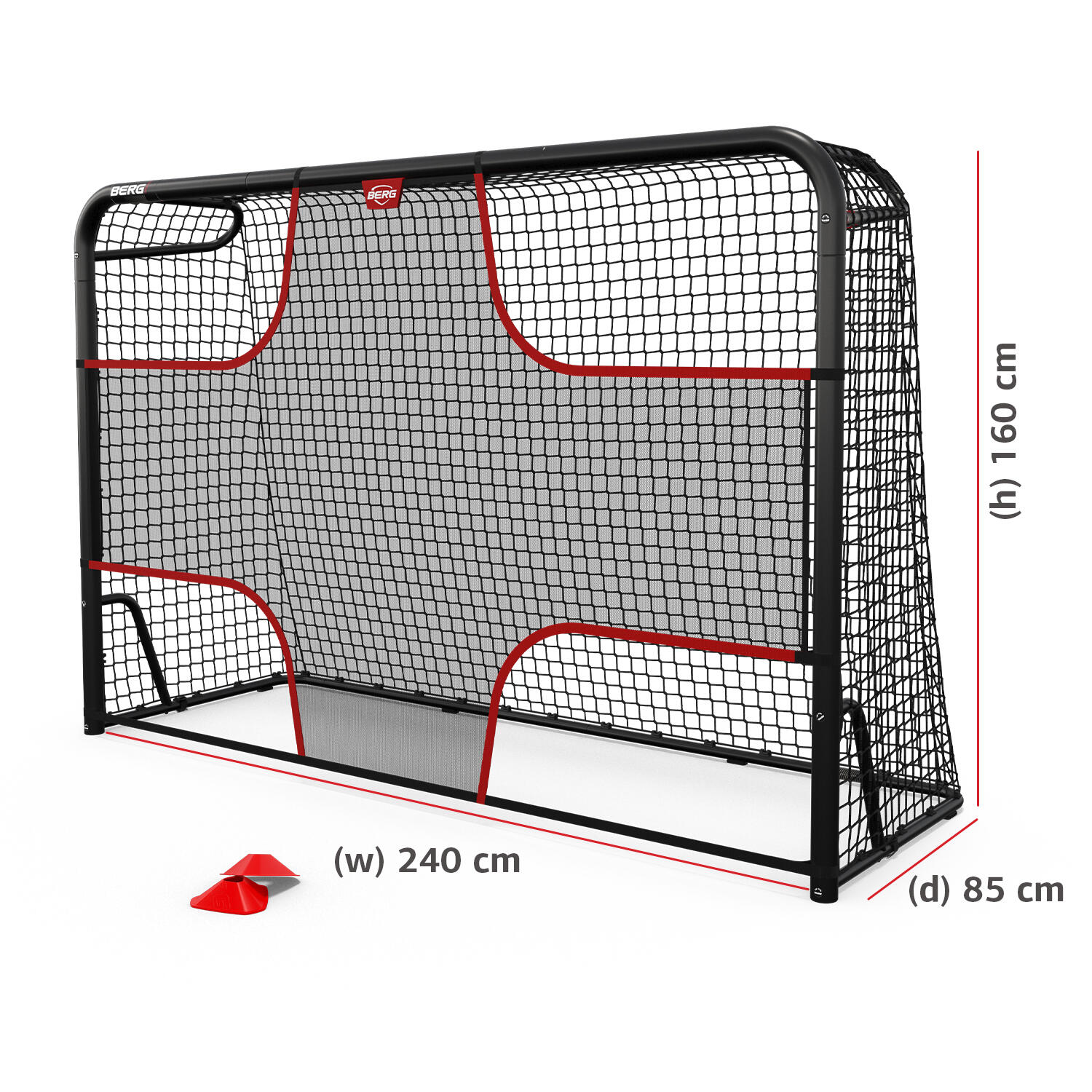 Portería de Fútbol para Niños con Red de Puntería, Talla M 5/7
