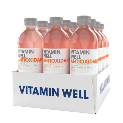 Boissons vitaminées - Vitamin Well Antioxidant - Pêche