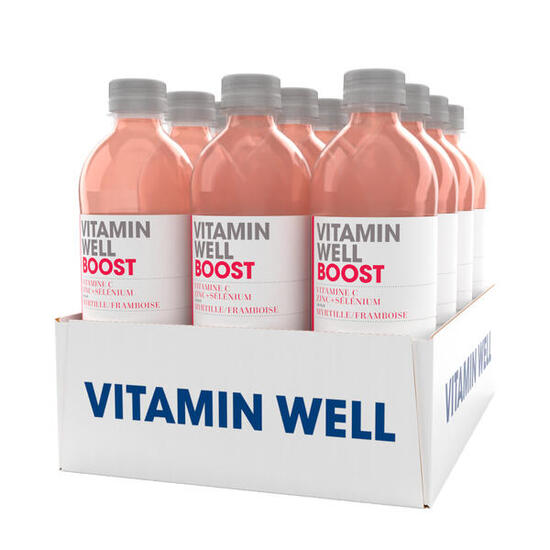 Boissons vitaminées - Vitamin Well Boost - Myrtille Framboise
