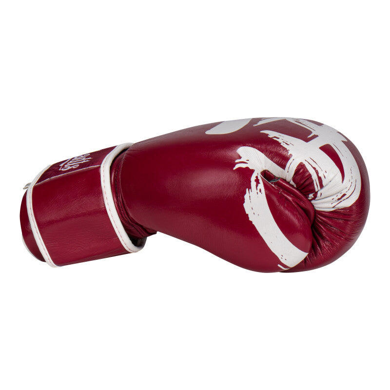 Gladts Gladion Bokshandschoenen 14 oz Echt leer Bordeauxrood/Wit 2/7