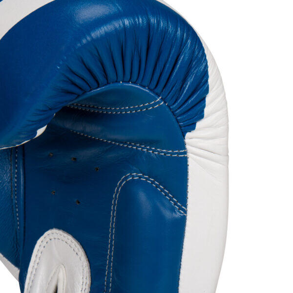 Gants de boxe Ali's Fightgear Legacy 14 oz Cuir véritable Bleu/Blanc 5/7