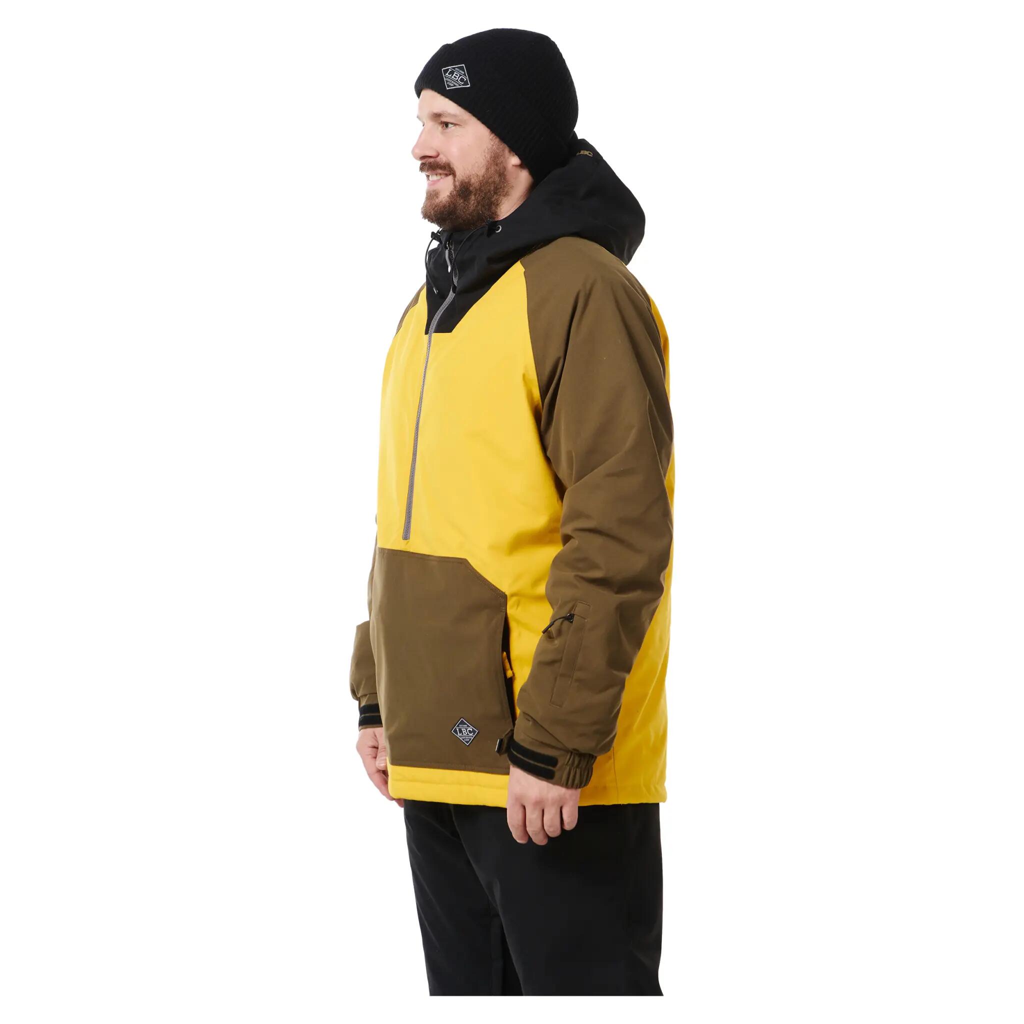 Light Ski-/Snowboardjacke Rail | Herren| Black/Mustard/Olive 3/6
