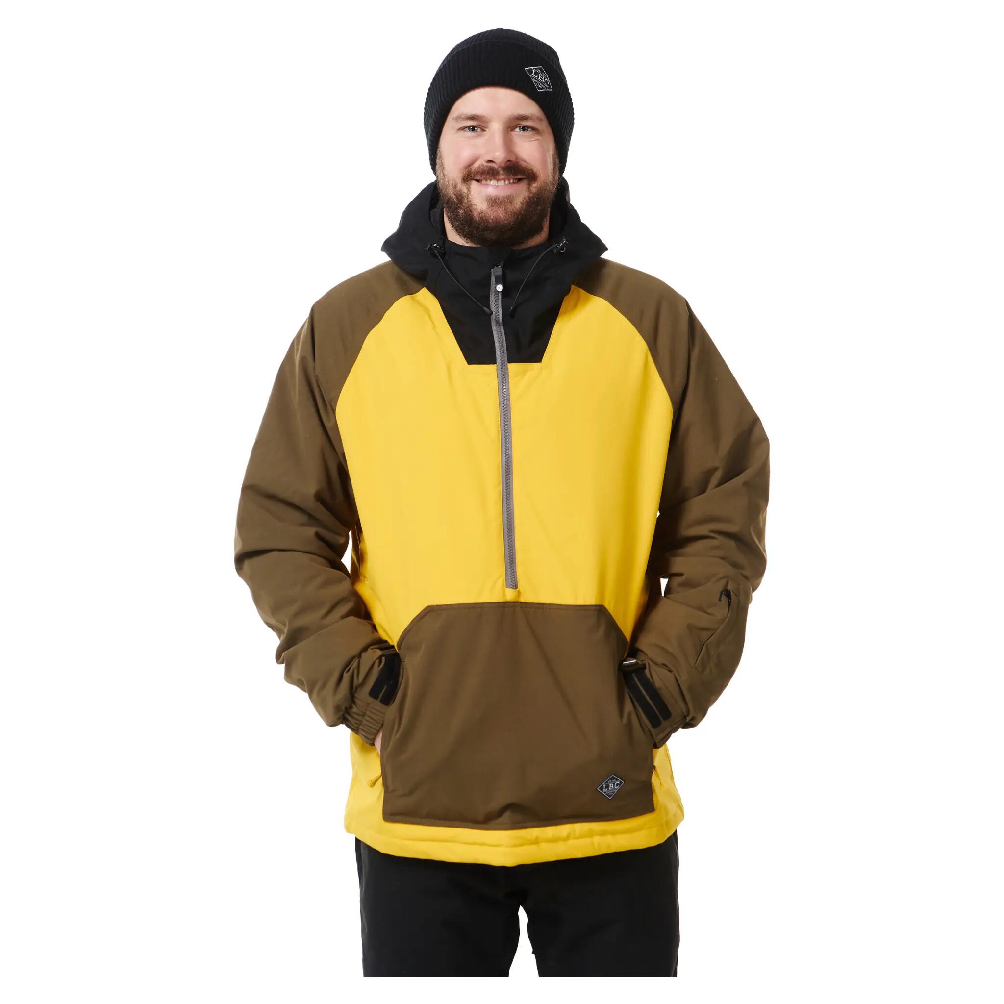 Light Ski-/Snowboardjacke Rail | Herren| Black/Mustard/Olive 2/6