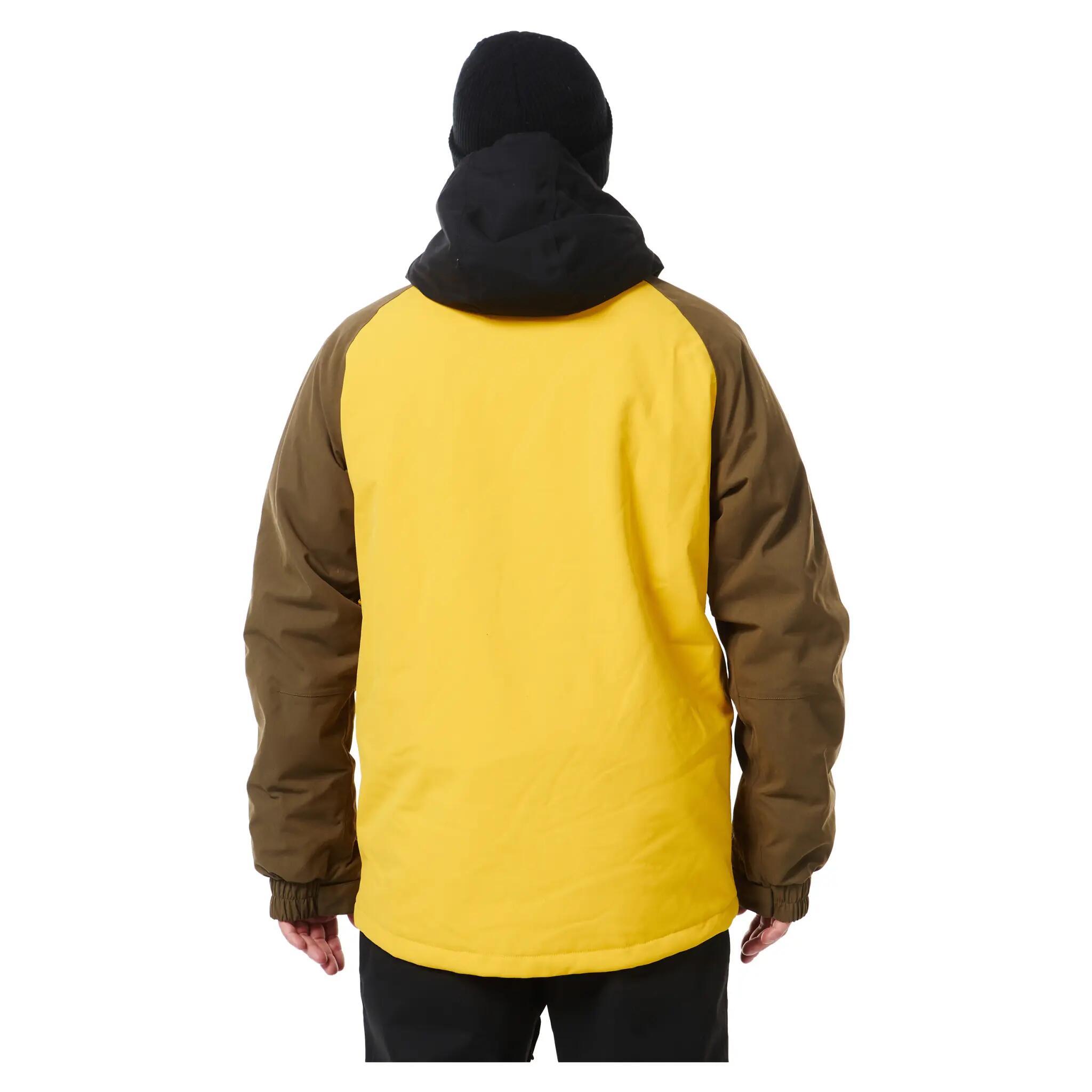 Light Ski-/Snowboardjacke Rail | Herren| Black/Mustard/Olive 5/6