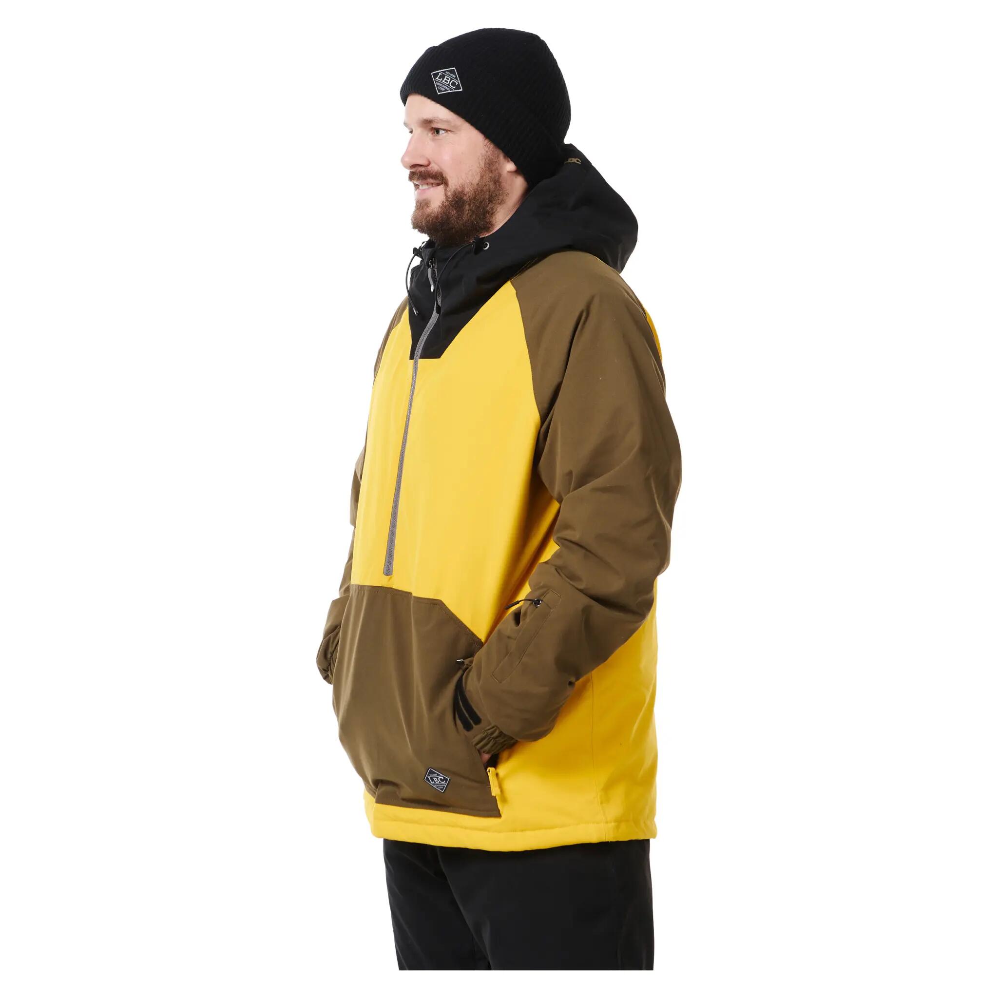 Light Ski-/Snowboardjacke Rail | Herren| Black/Mustard/Olive 4/6
