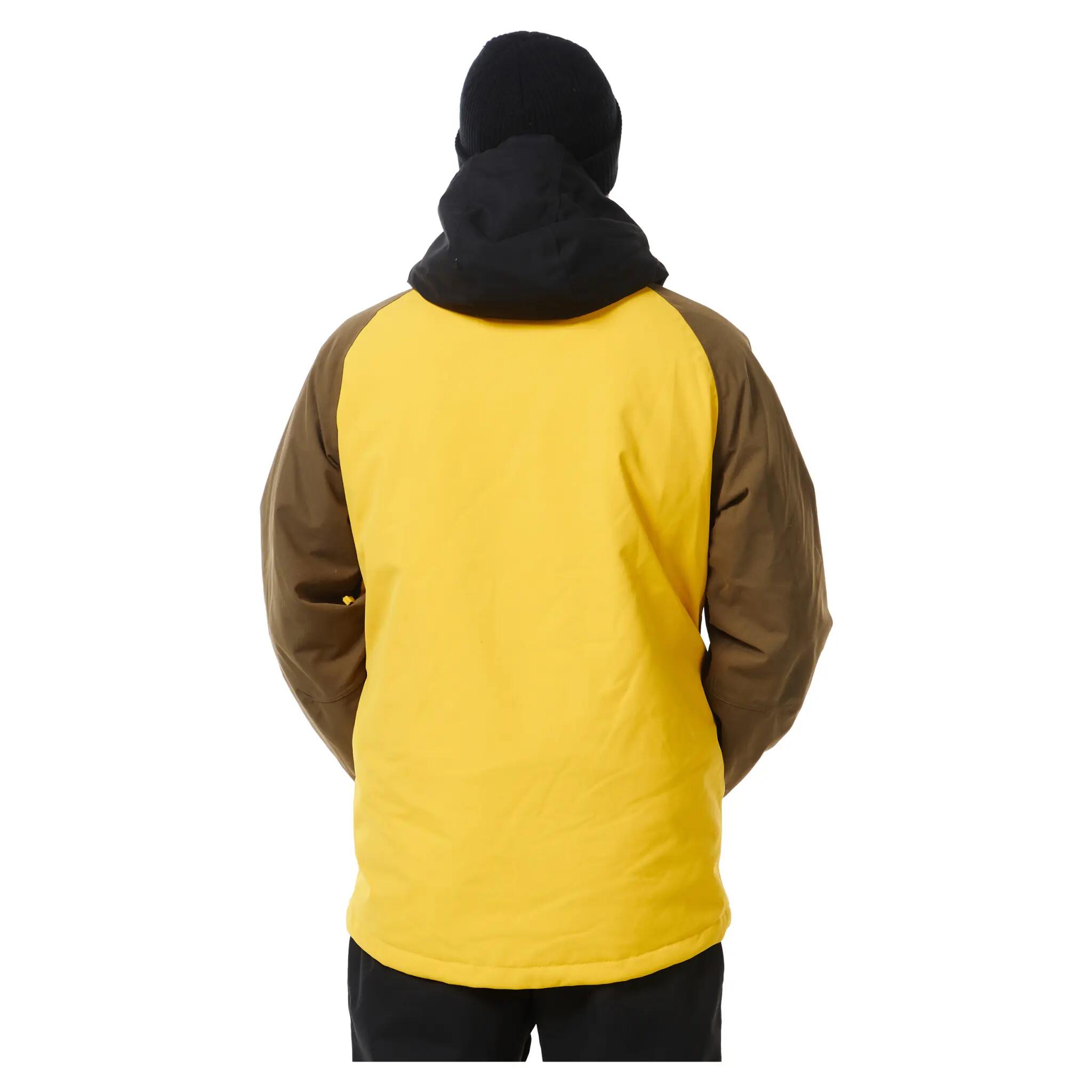 Light Ski-/Snowboardjacke Rail | Herren| Black/Mustard/Olive 6/6