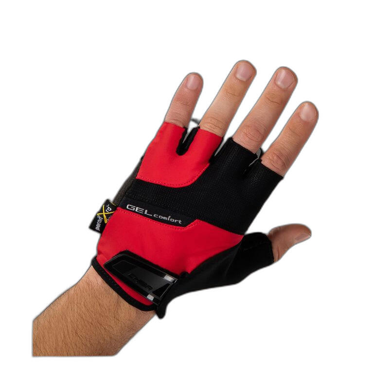 Chiba - Gants Vélo Court Qualité Allemand Chiba Protect Canal Carpien - Gants - Rouge - 40 M - Decathlon