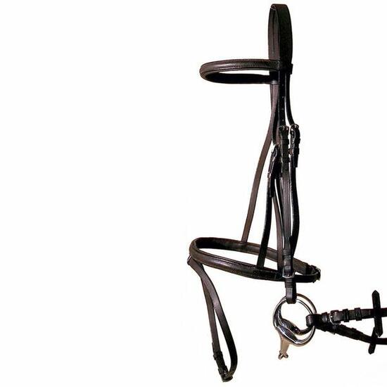 Bridons pour cheval profil cuir gommé Tattini