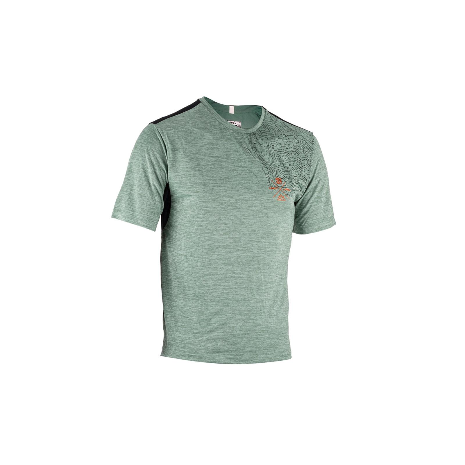 Leatt - Maillot De Cyclisme Homme Mtb 1.0 Trail Vert - Maillot Manches Courtes - Vert - Decathlon