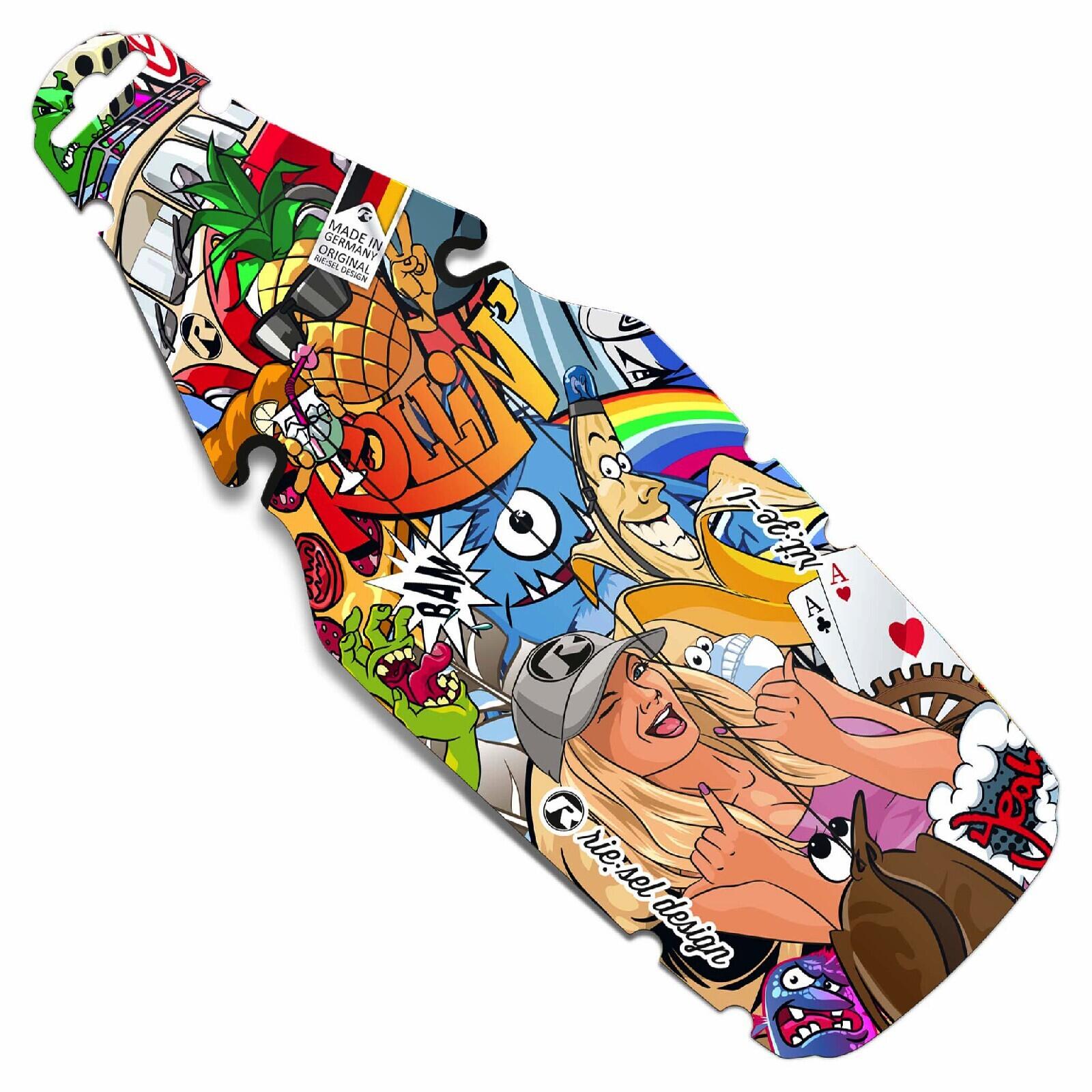 Riesel Design - Garde-boues Arrière Riesel Design Rit:ze L Stickerbomb Eyecatcher - Garde-boue - Multicolore - 345 Mm - Decathlon