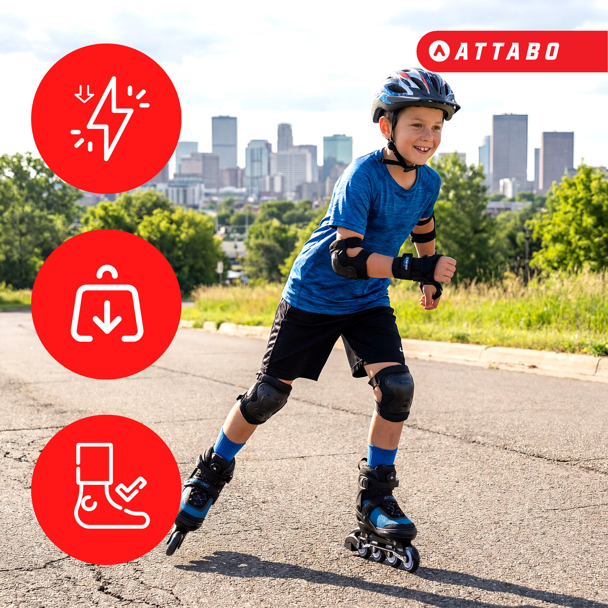 ATTABO Stormglider patines para niños 2/7