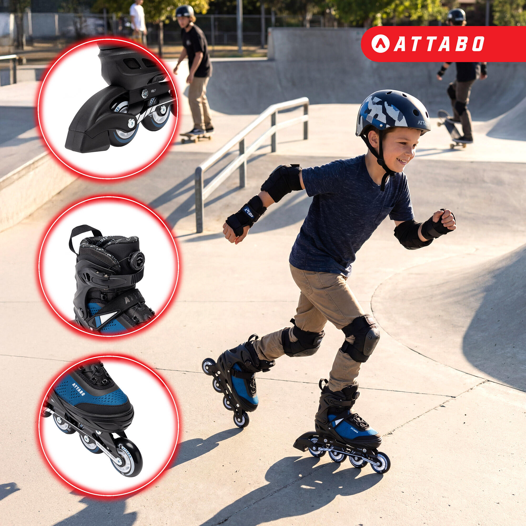 ATTABO Stormglider patines para niños 4/7