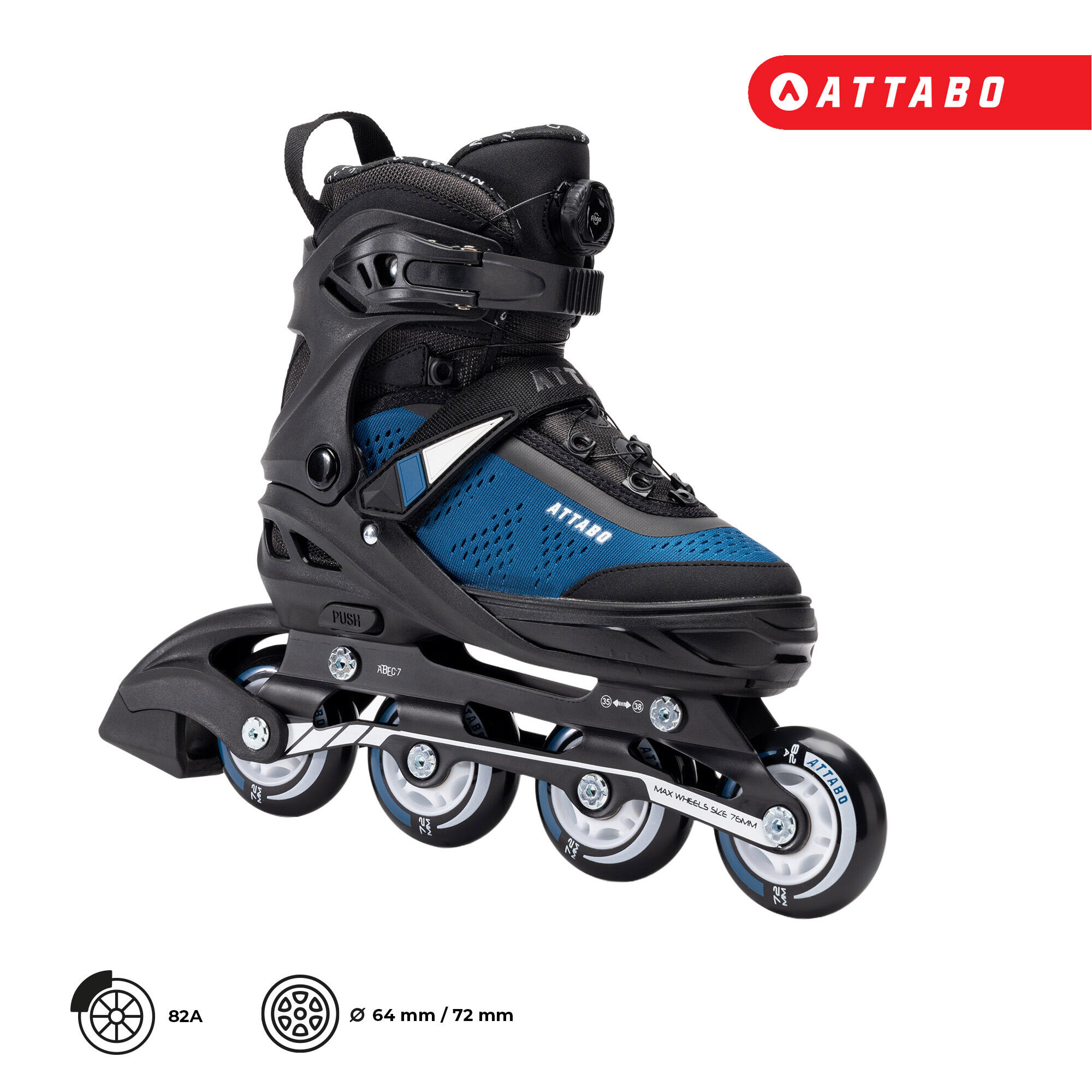 ATTABO Stormglider patines para niños 6/7