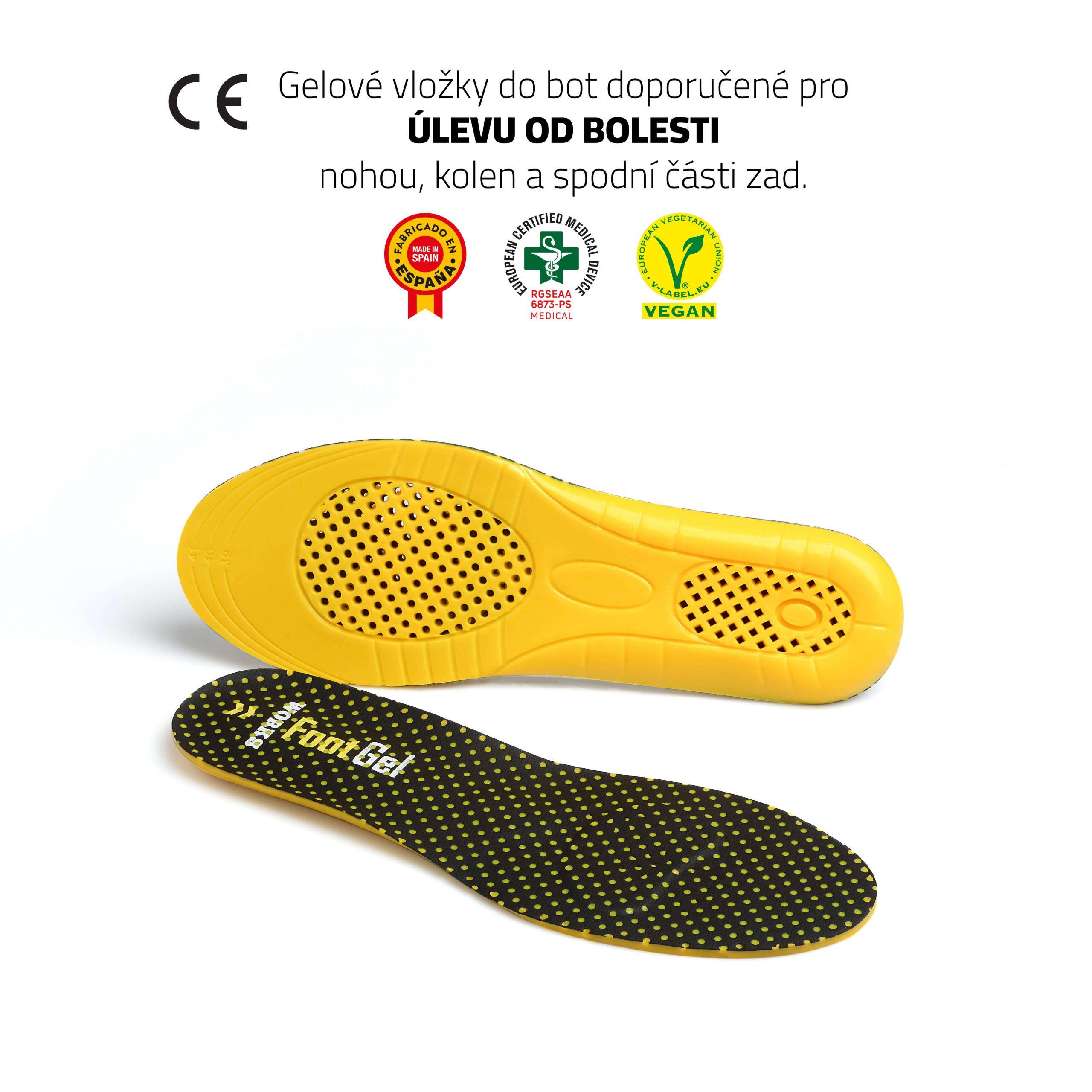 Vložky do bot FOOTGEL WORKS 2/5