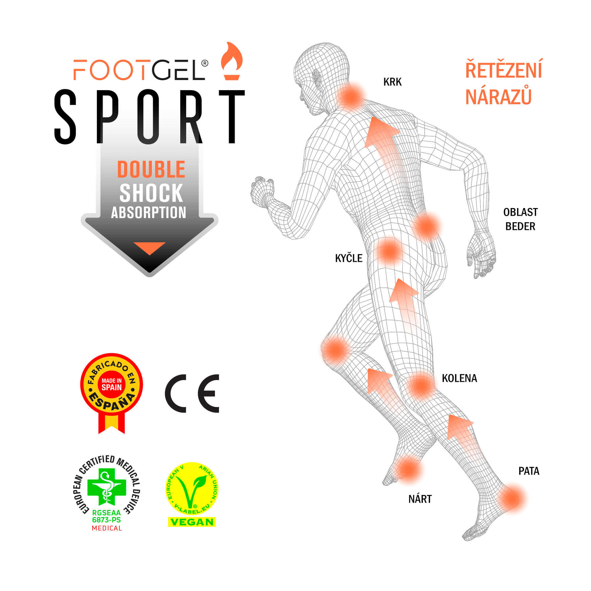 Einlegesohlen MultiSport - Orangenduft - Orange 2/5