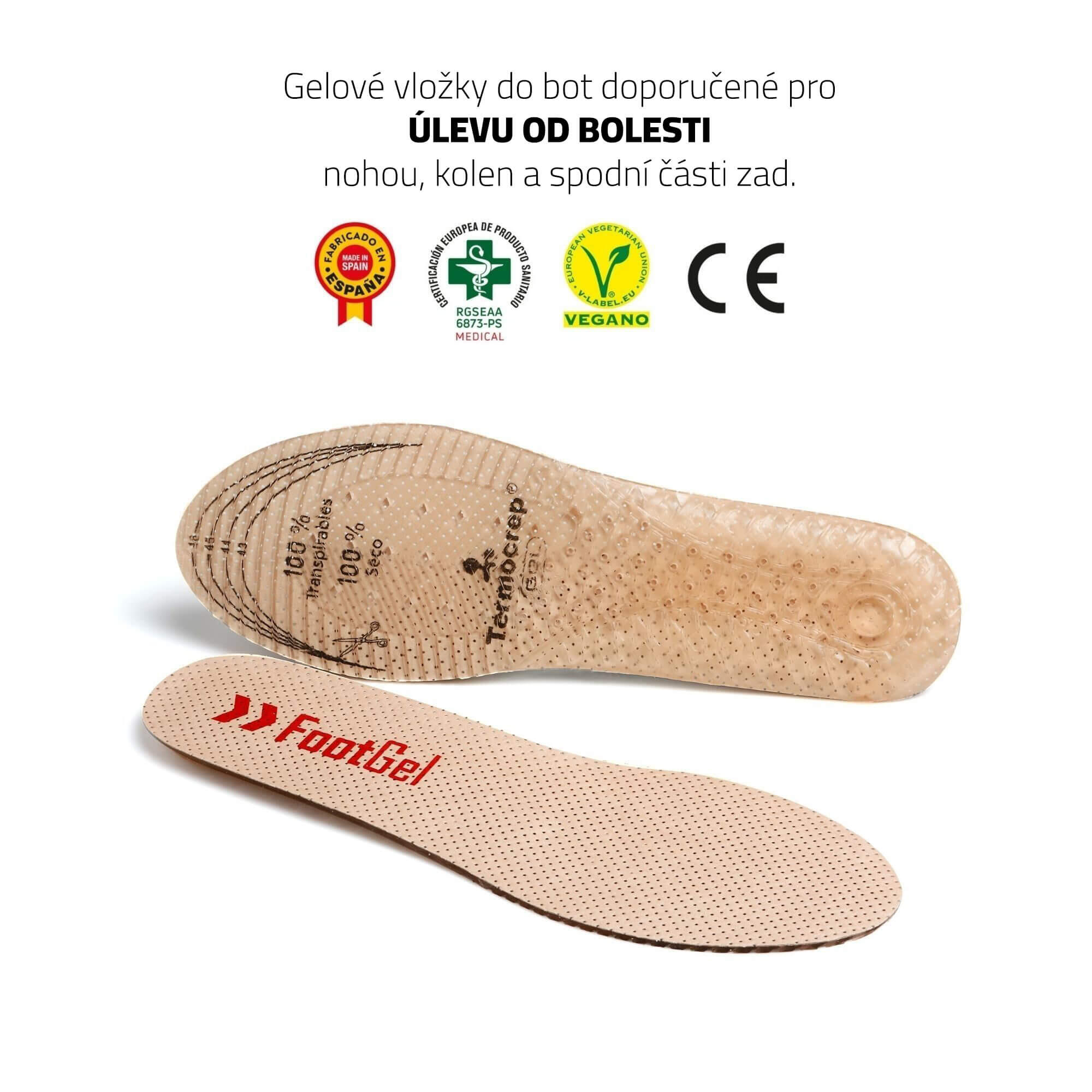 Semelles "Professional" FootGel 2/4