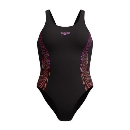 Maillot de bain Speedo Placement Muscleback Noir / Violet