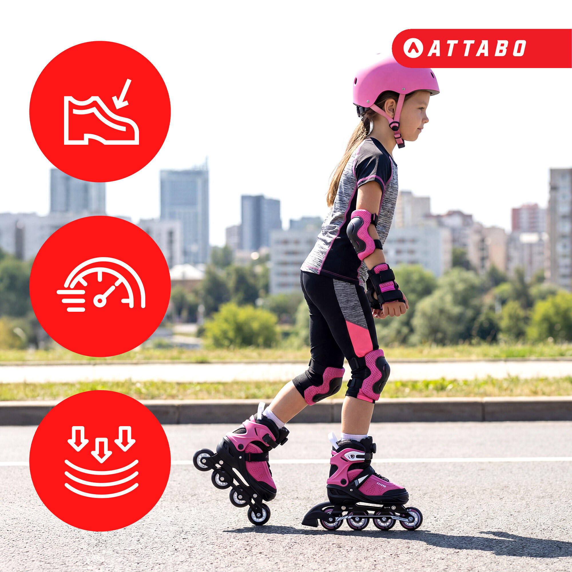 Patins infantis ATTABO Stormglider 3/7