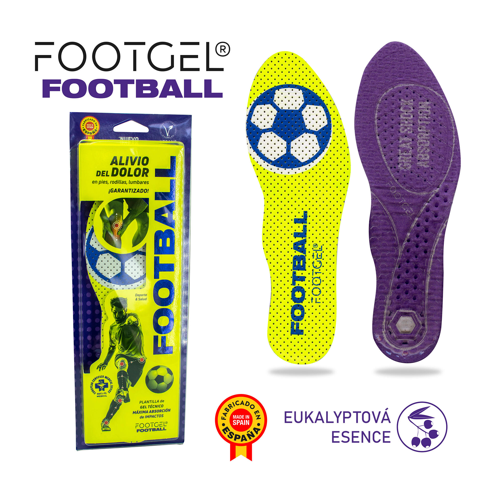 Vložky do bot FOOTGEL FOOTBALL 2/5