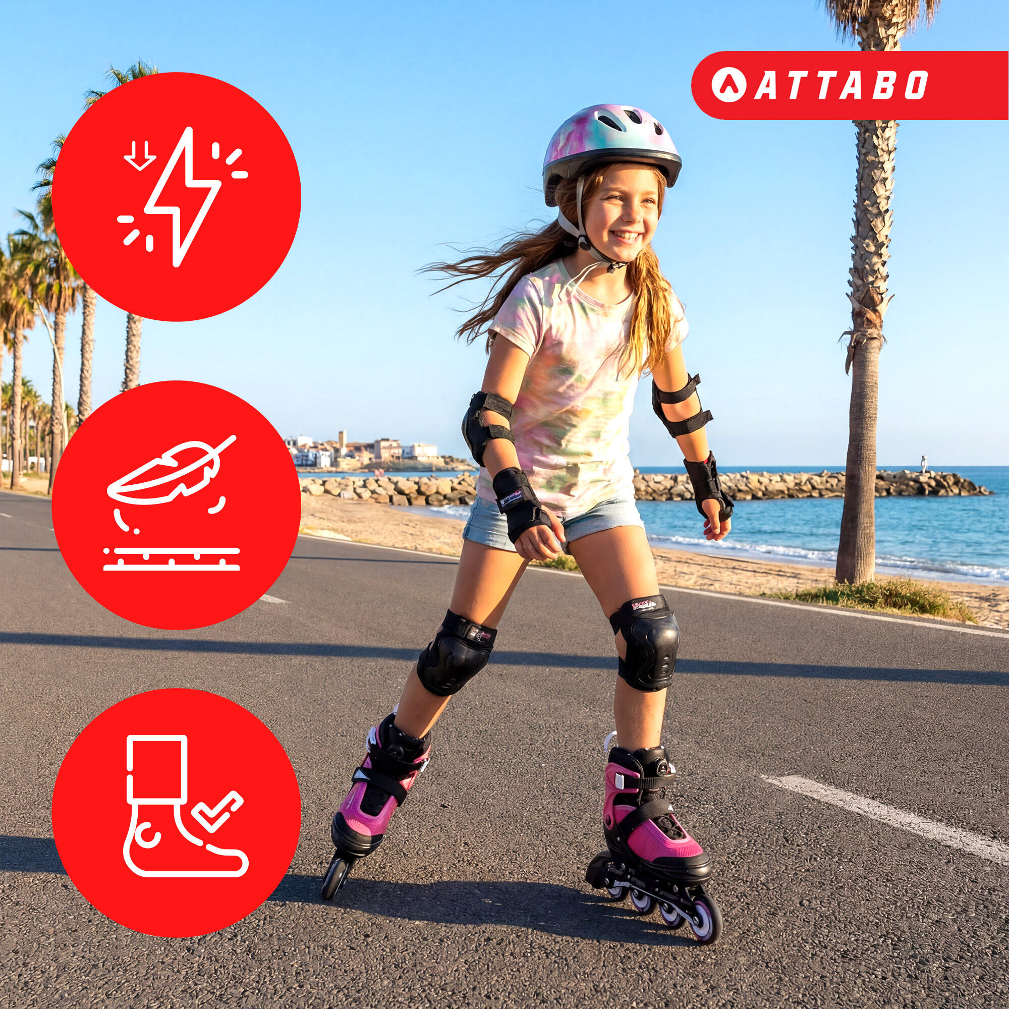 Patins infantis ATTABO Stormglider 2/7