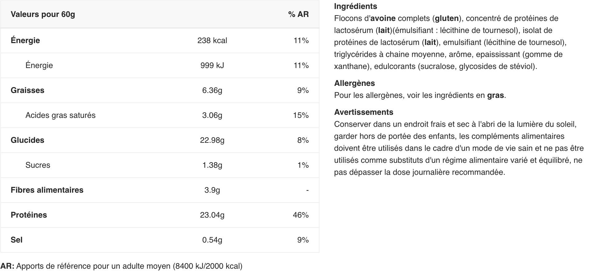 Farine d'avoine protéinée - Critical Oats - Banane 2/3