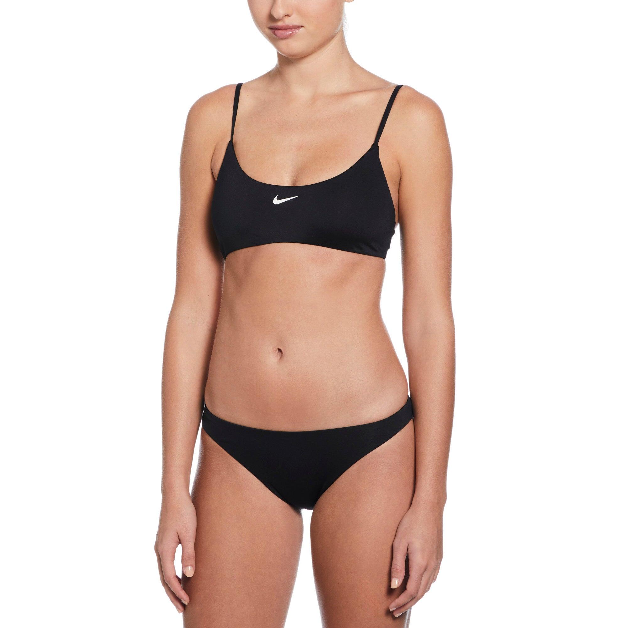 Nike - Bikini Nike Bralette Solid Noir - Maillot De Bain 2 Pièces (bikini) - Noir - 38 S - Decathlon