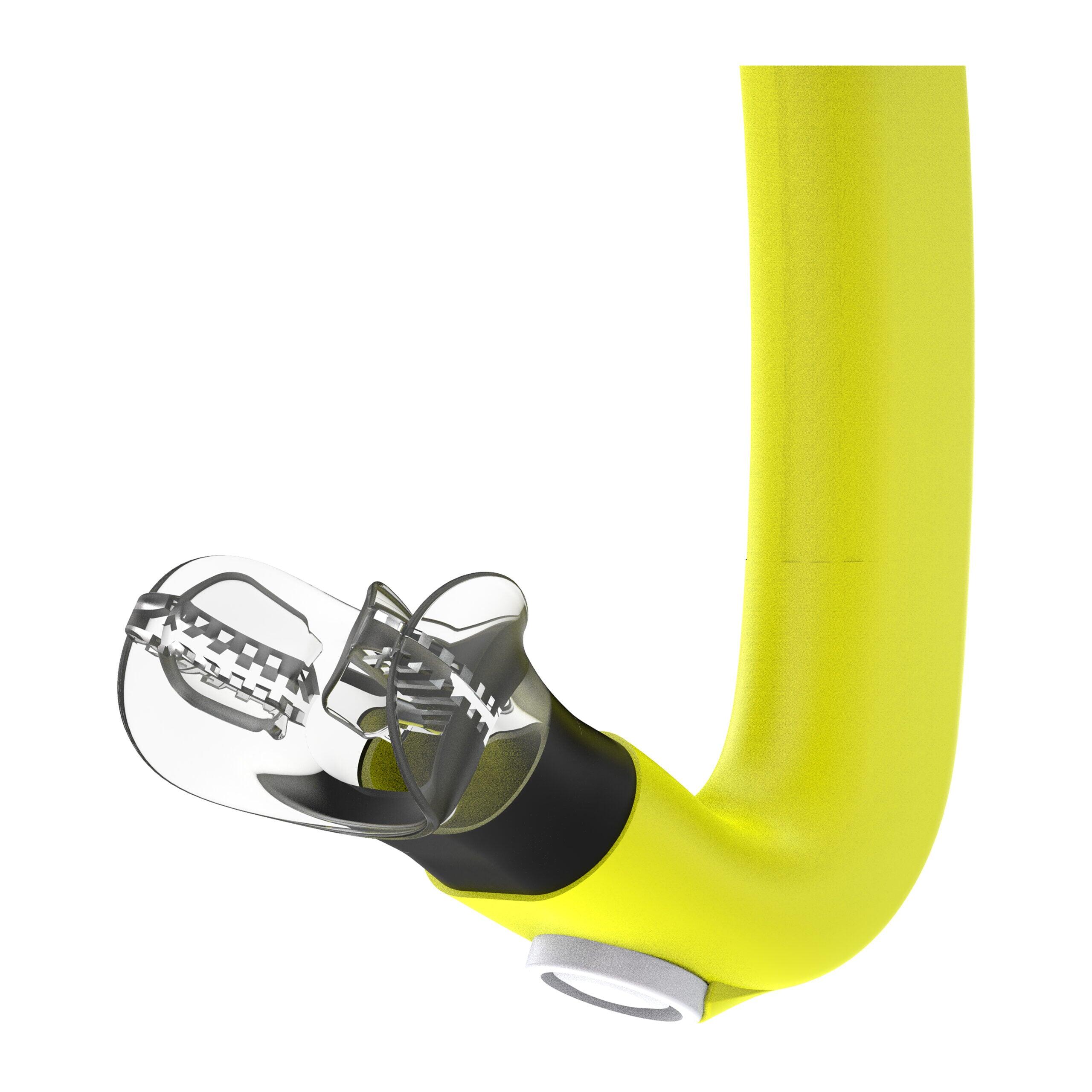 Snorkel de entrenamiento Speedo Junior Bullet Head amarillo 3/5