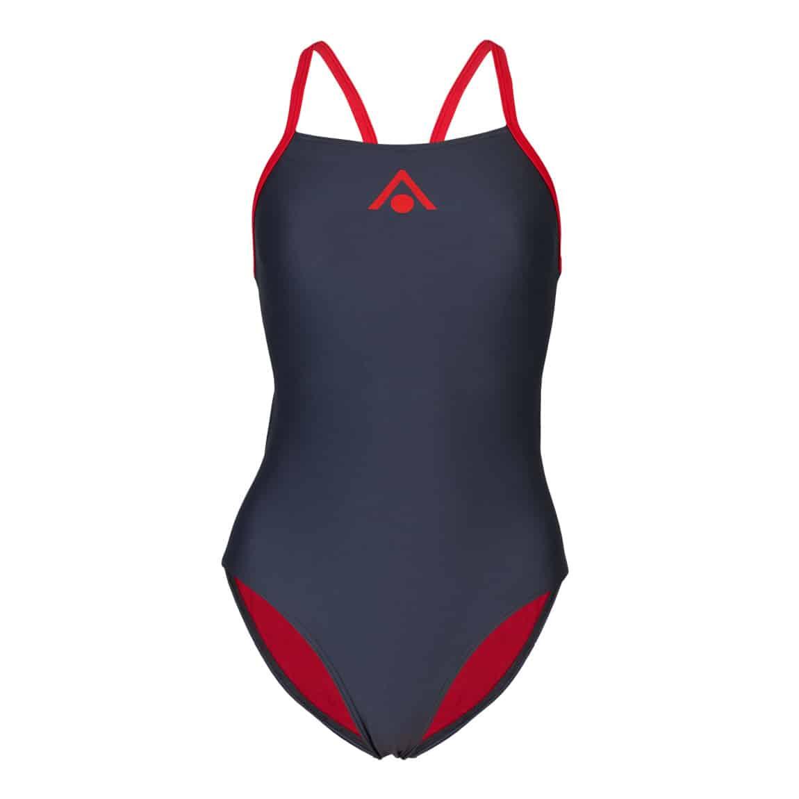 Maillot de bain Aquasphere Essential Fly Back Gris Foncé/Rouge 3/3