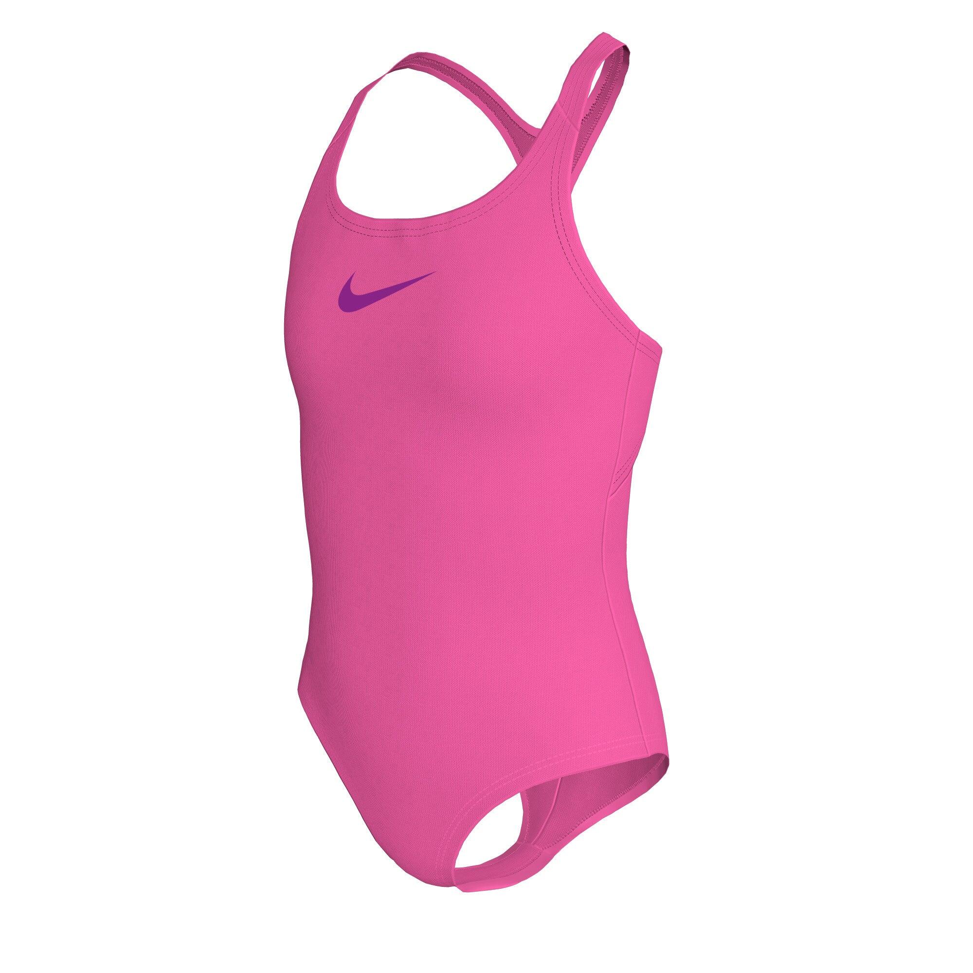 Nike - Nike Meisjes Badpak Racerback Solid Roze - Maillot De Bain 1 Pièce - Rose - 176 - Decathlon