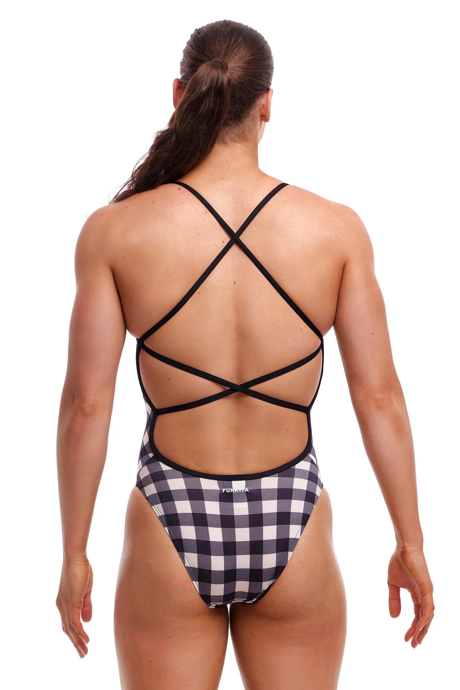 Funkita Vrouwen Badpak Bond Girl One Piece Check Deck 4/5