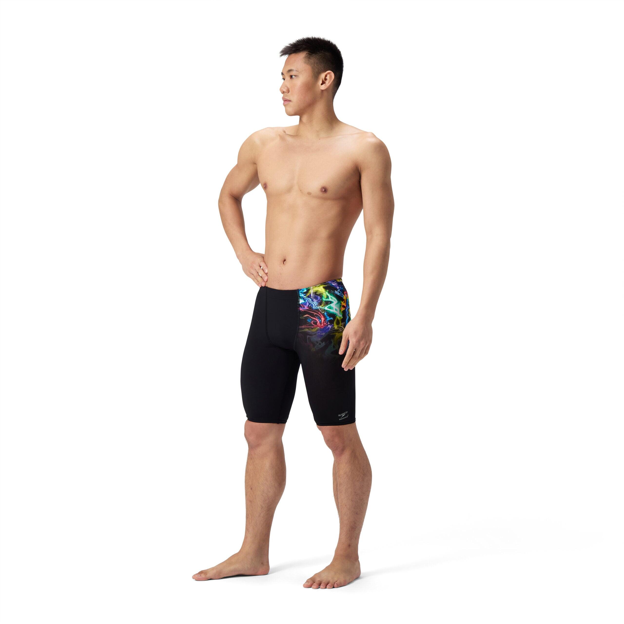 Swim jammer Speedo Eco Endurance+ Placement Print Blu/Giallo 3/7