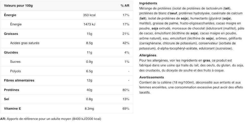 Barres protéinées - Zero Bar - Chocolat Marzipan 2/3