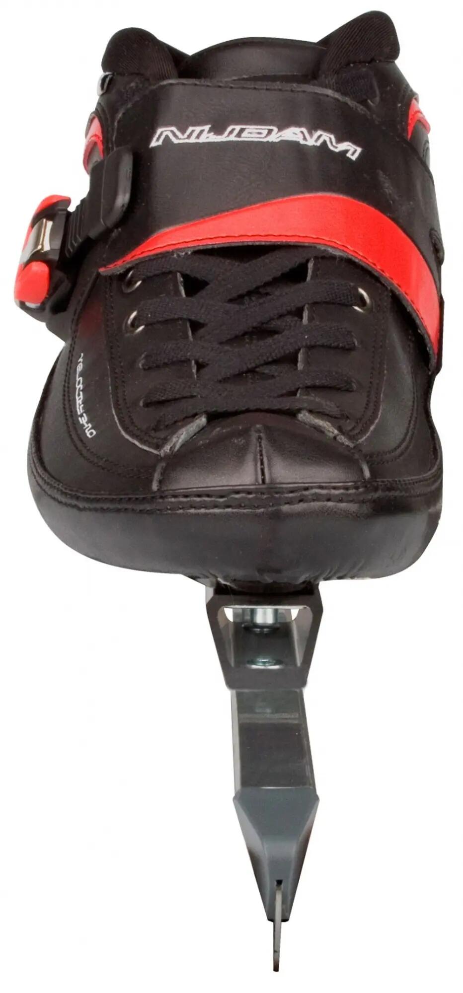 Nijdam Norvégiens patinage modèle de couche de carbone noir / rouge 40 4/5