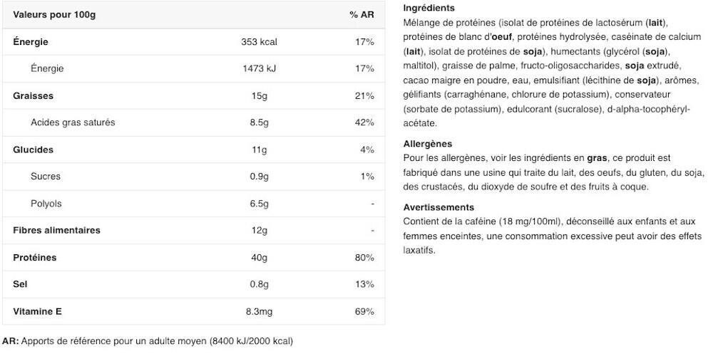 Barres protéinées - Zero Bar - Chocolat Noix de Coco 2/3