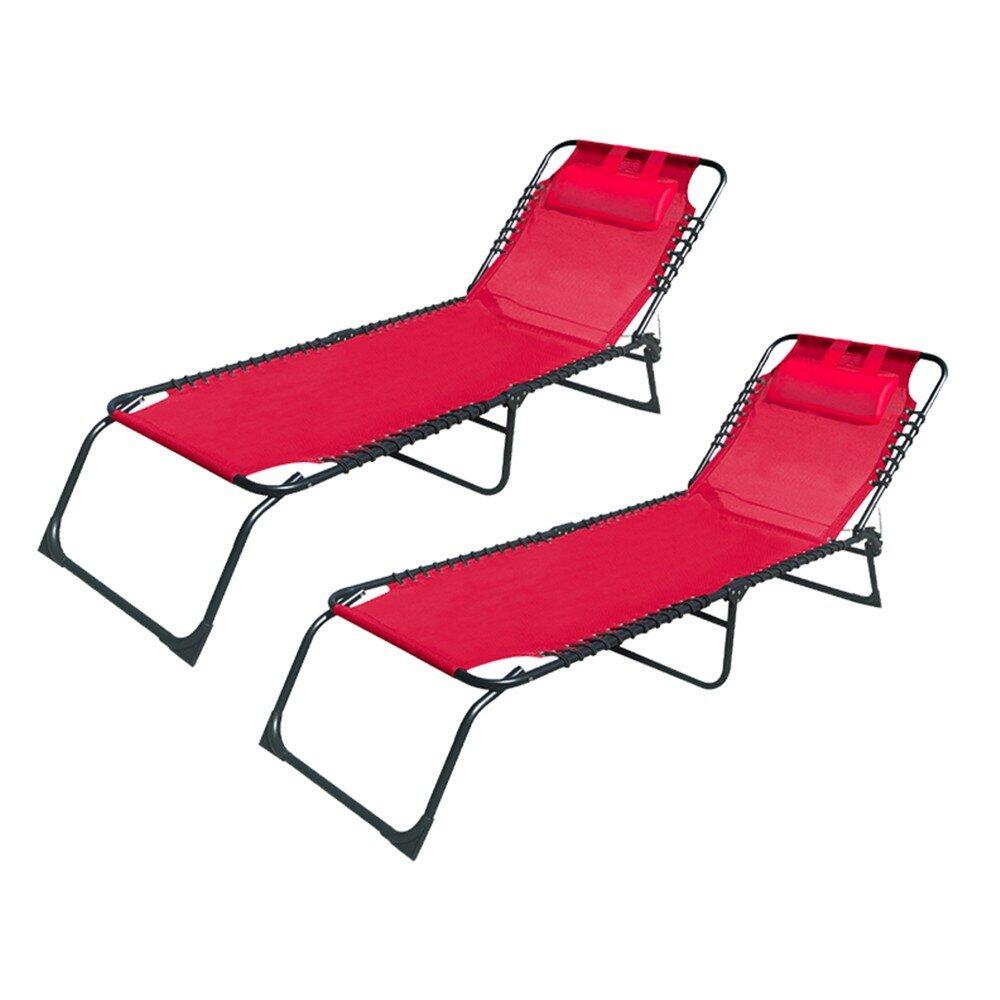 Tumbona Plegable para Jardín y Piscina Marbueno Pack de 2 5/5