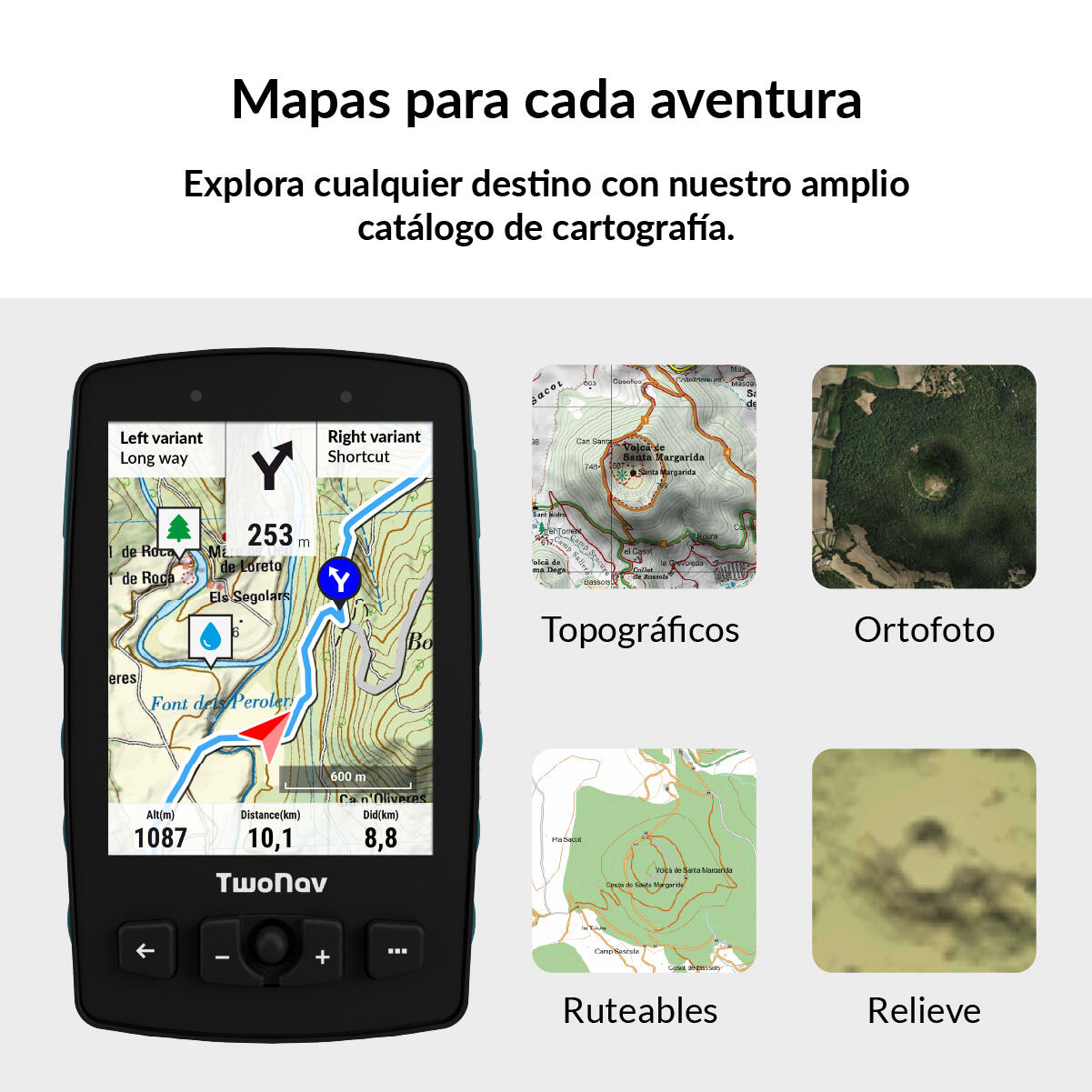 GPS Aventura 2 Plus (128 GB) + Mapa España IGN Topo 1:25000 TwoNav 3/7