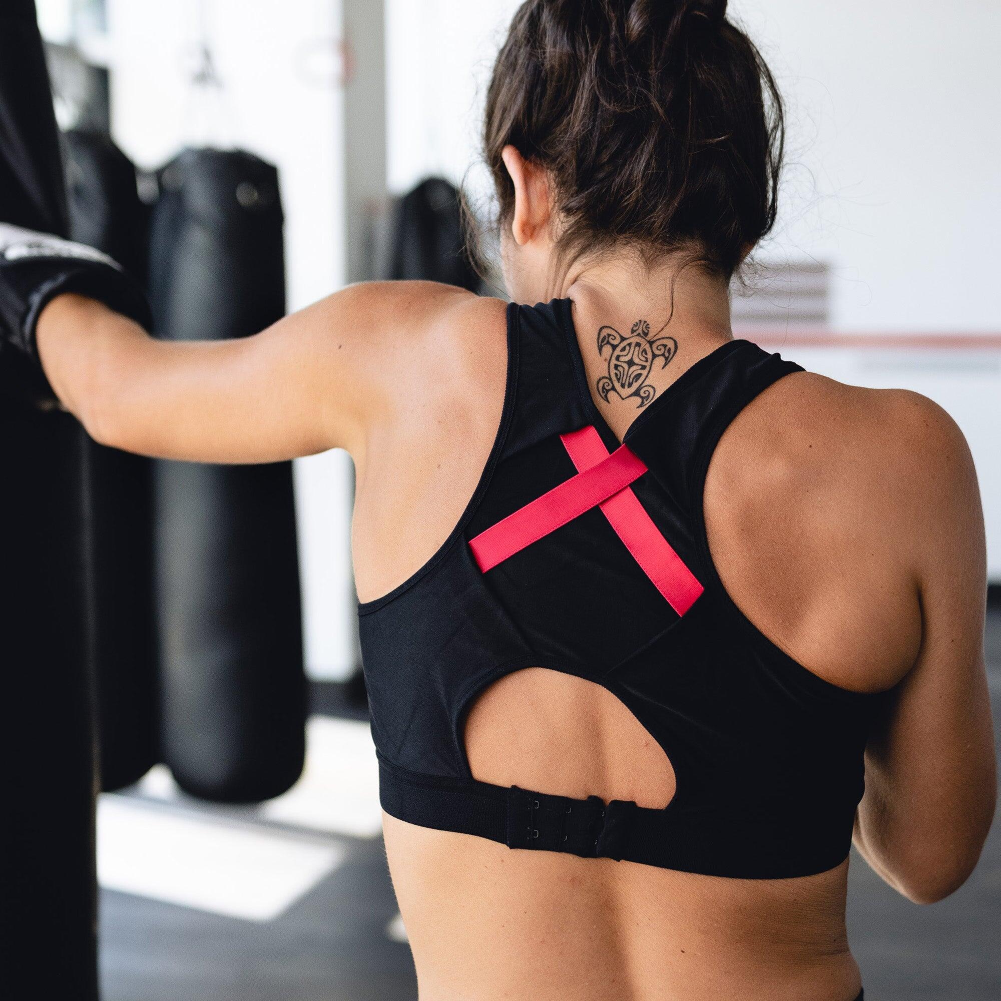 Thuasne - Brassière De Sport Polyvalente Maintien Normal À Extrême - Strapping Bra - Brassière - Noir|rose - 100b - Decathlon