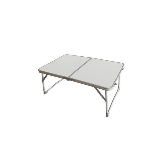 Mesa Plegable Marbueno para Camping y Playa, Aluminio Blanco