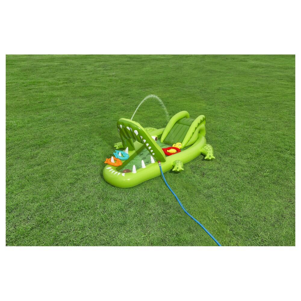 Parque de juegos hinchable cocodrilo 234x163x87 cm 4/4