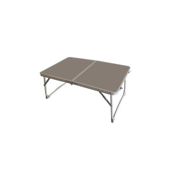 Mesa Plegable Aluminio Marrón para Camping y Playa