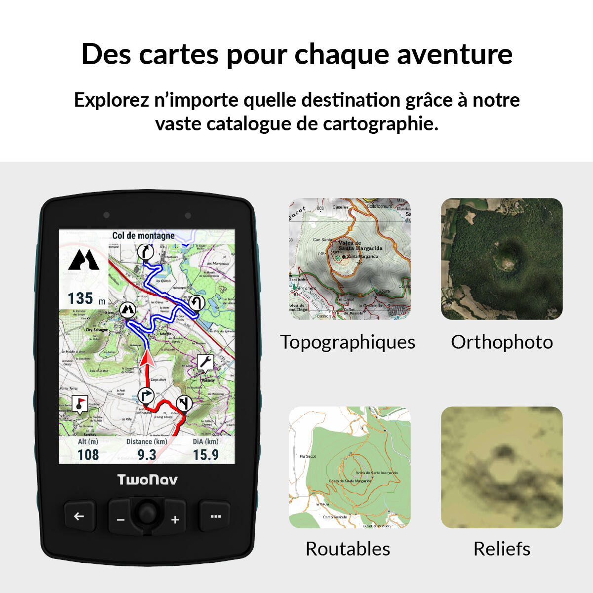 GPS Aventura 2 Plus Motor (128 Go) + Carte France IGN Top25 TwoNav 3/7