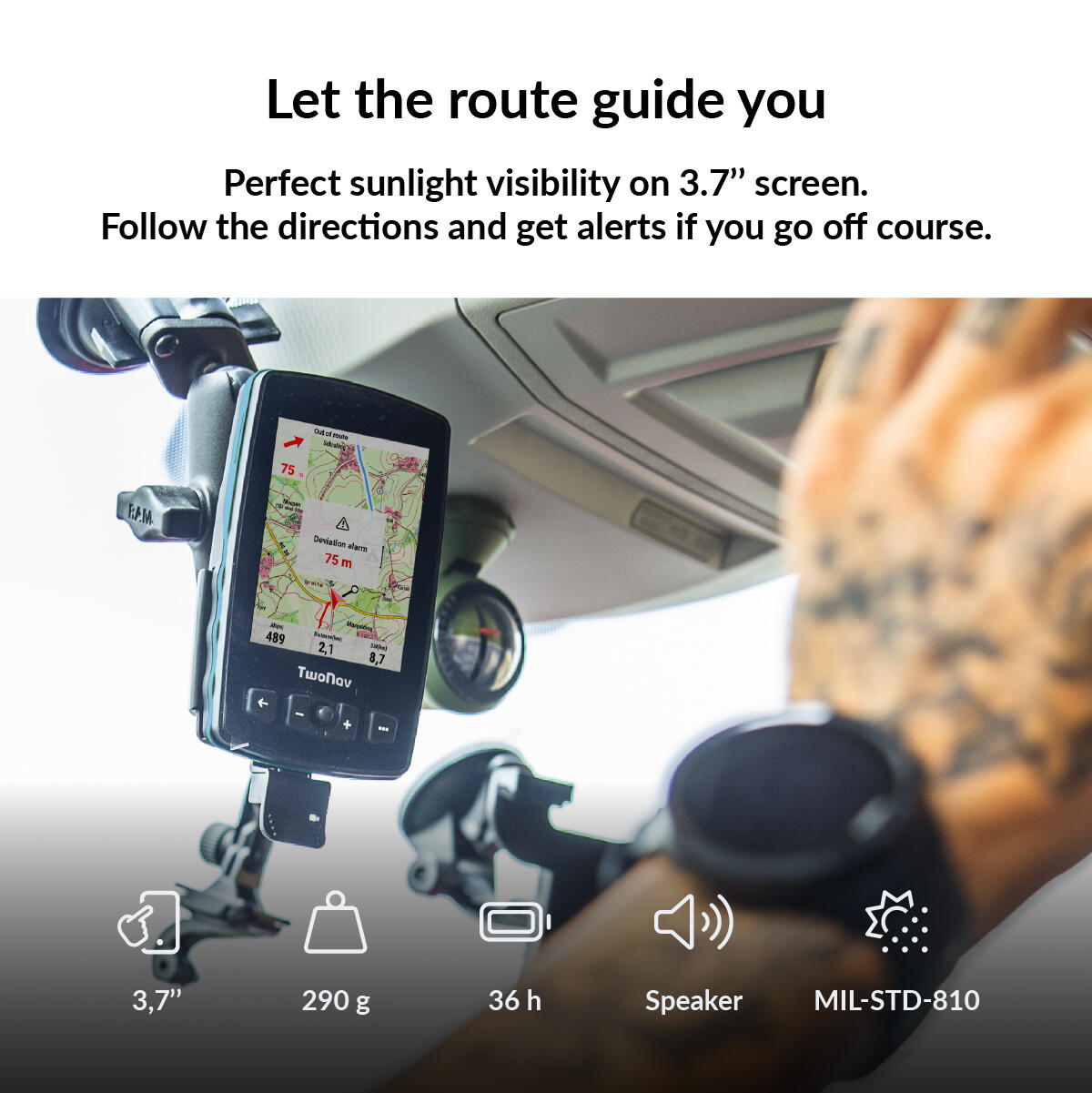 GPS Aventura 2 Plus Motor (32 GB) TwoNav 5/7